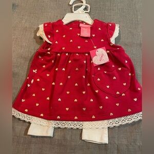 NWT Heart 2-piece outfit